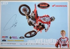 *JAKE WEIMER*SIGNED*AUTOGRAPHED*POSTER*HONDA*TORCO*COA*SUPERCROSS*MOTOCROSS*