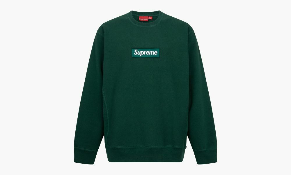 Brand New DS Supreme Box Logo Crewneck FW18 XL Green X-Large Brand New DS Supreme Box Logo Crewneck FW18 XL Green X-Large