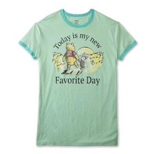 Winnie The Pooh Bear Sleep Shirt Size Medium Womens Nightgown Pajamas Disney NWT