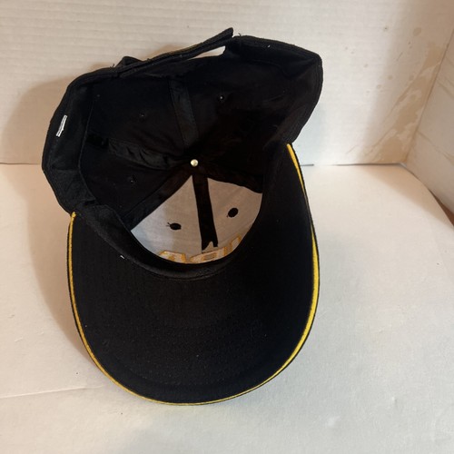 NRA Embroidered With Flag Hat Adjustable Ball Cap Black/Yellow Cotton - Picture 5 of 5