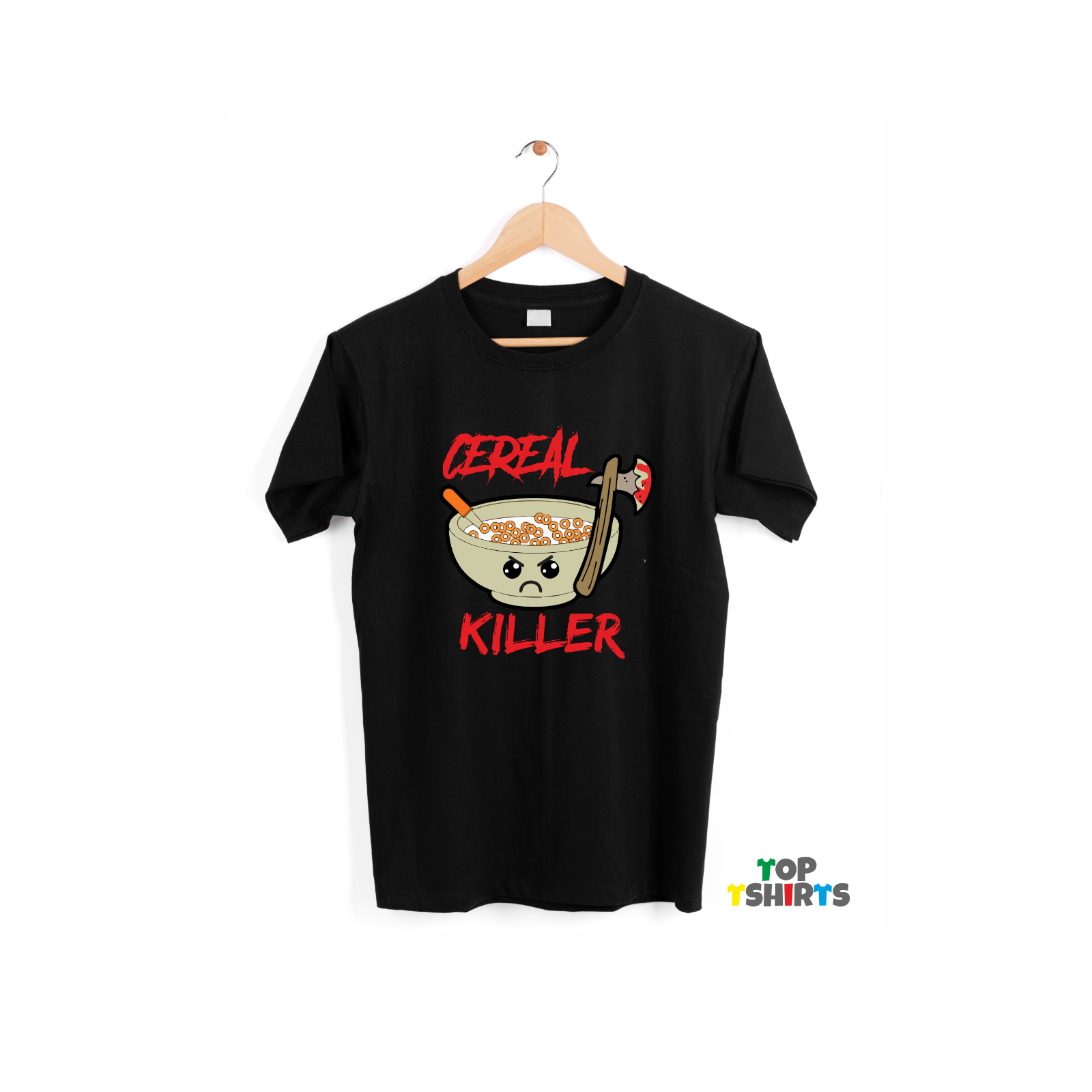 Cereal Killer Funny Tshirt Joke Mens Birthday T Shirt