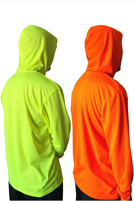 (2pc)HI Vis High Visibility T Shirt Long Sleeves Safety Construction Work Shirt 