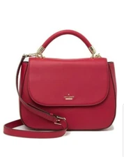 kate spade new york - robson lane - marcelle leather satchel- rosso - NWT- $398