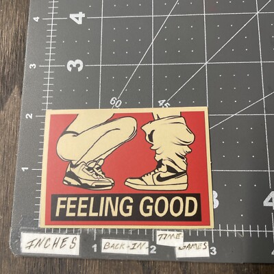 Feeling Good Nike Parody Adult Humor Sticker For Guitar Laptop Phone Ect. TS1