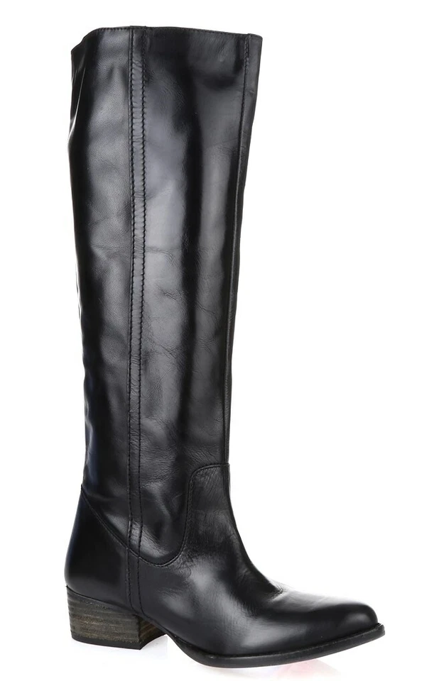 Womens REPORT SIGNATURE HESTON black leather tall boots sz. 6 - Image 4 of 4
