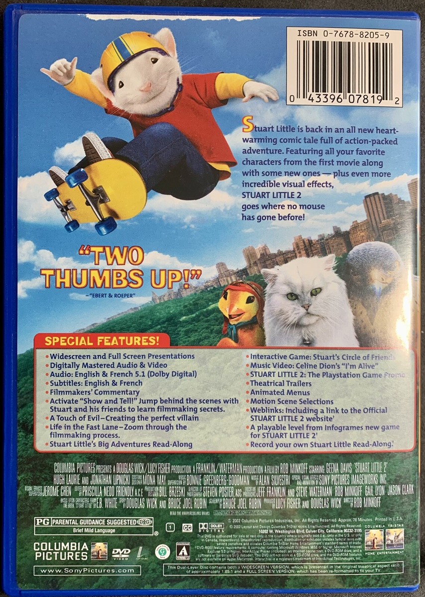 Stuart Little 2 (DVD, 2002) 43396078192| eBay