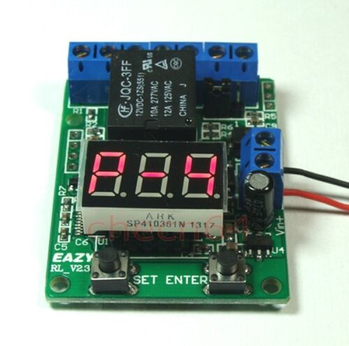 Temporizador de relé multifunción de 5 V medidor de voltaje de tiempo control de prueba recuento interruptor de relé - Imagen 1 de 3
