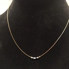 Lovely Verse Gold Tone Small Beaded Necklace