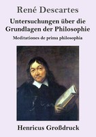 Untersuchungen üBer Die Grundlagen Der Philosophie (GroßDruck) | Buch | 97838478