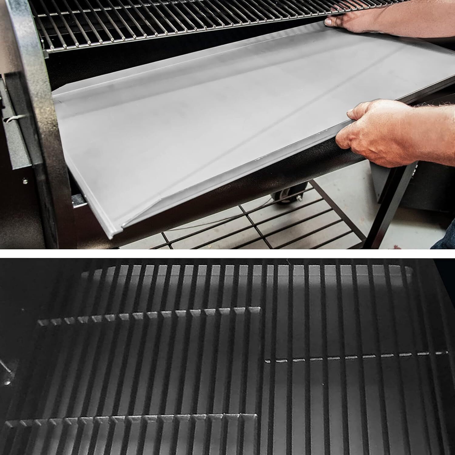 Stainless Steel Drip Tray Heat Baffle for Traeger 22 Series Pellet