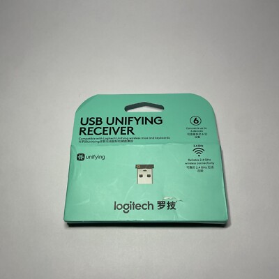 Logitech USB Unifying Receiver 2.4 GHz Wireless Technology for PC and Mac Black