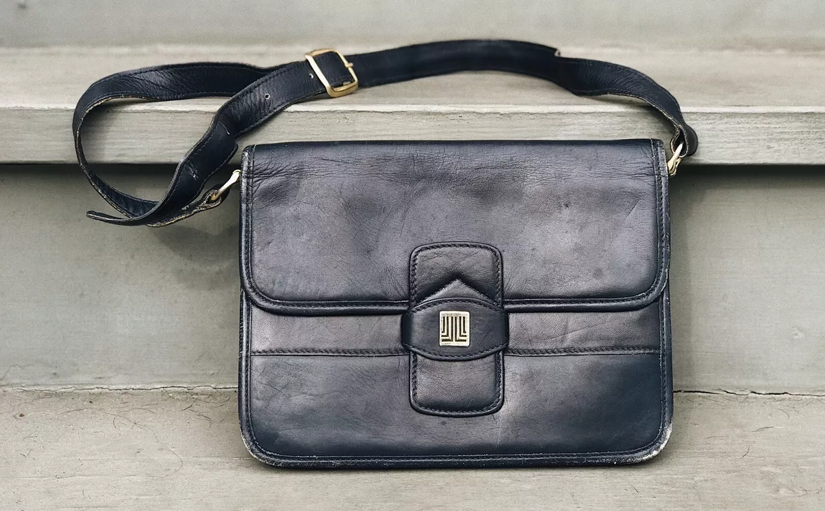 Vintage Lanvin Shoulder Bag Made in Italy Genuine Leather Purse | eBay