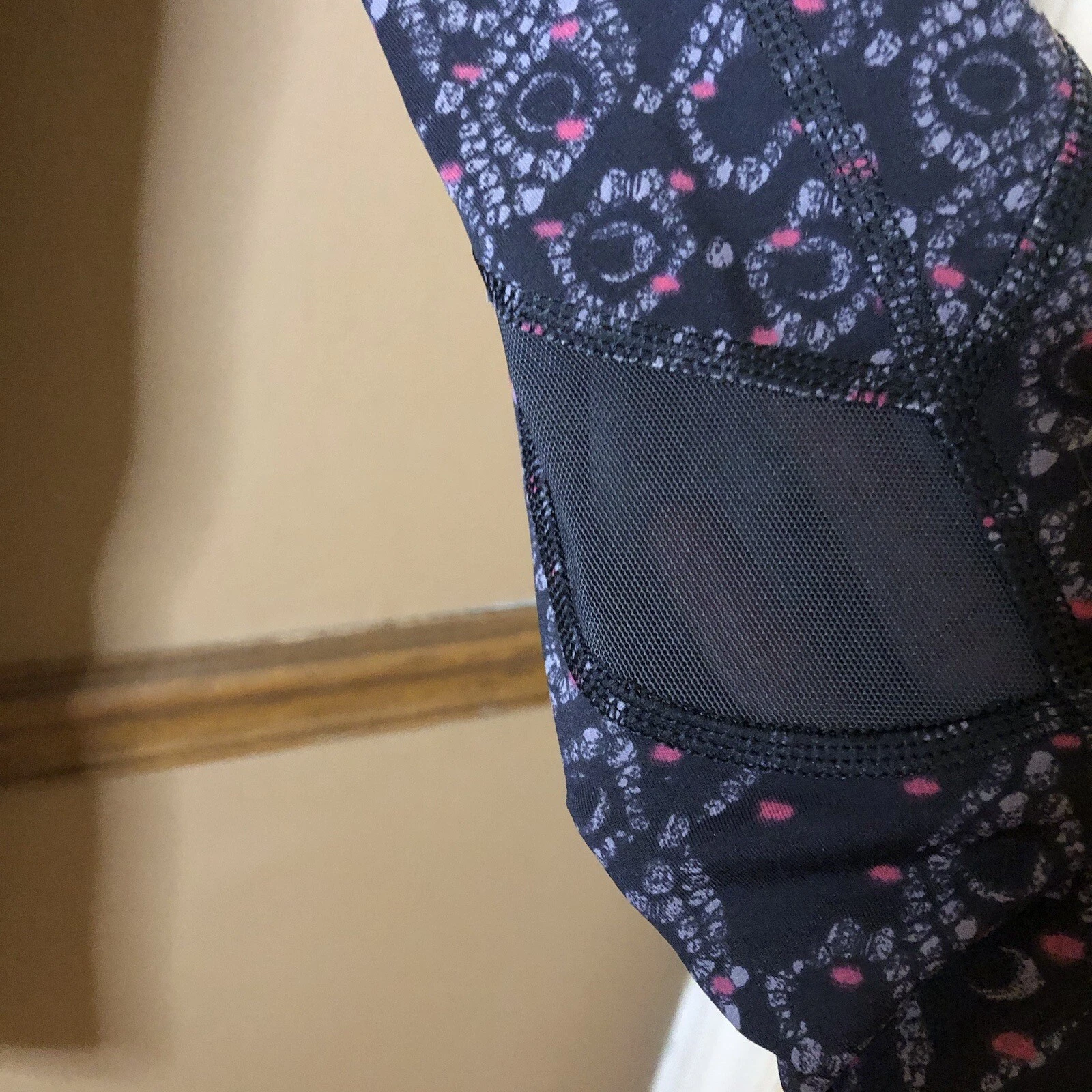 lole geometric pocket mesh leggings