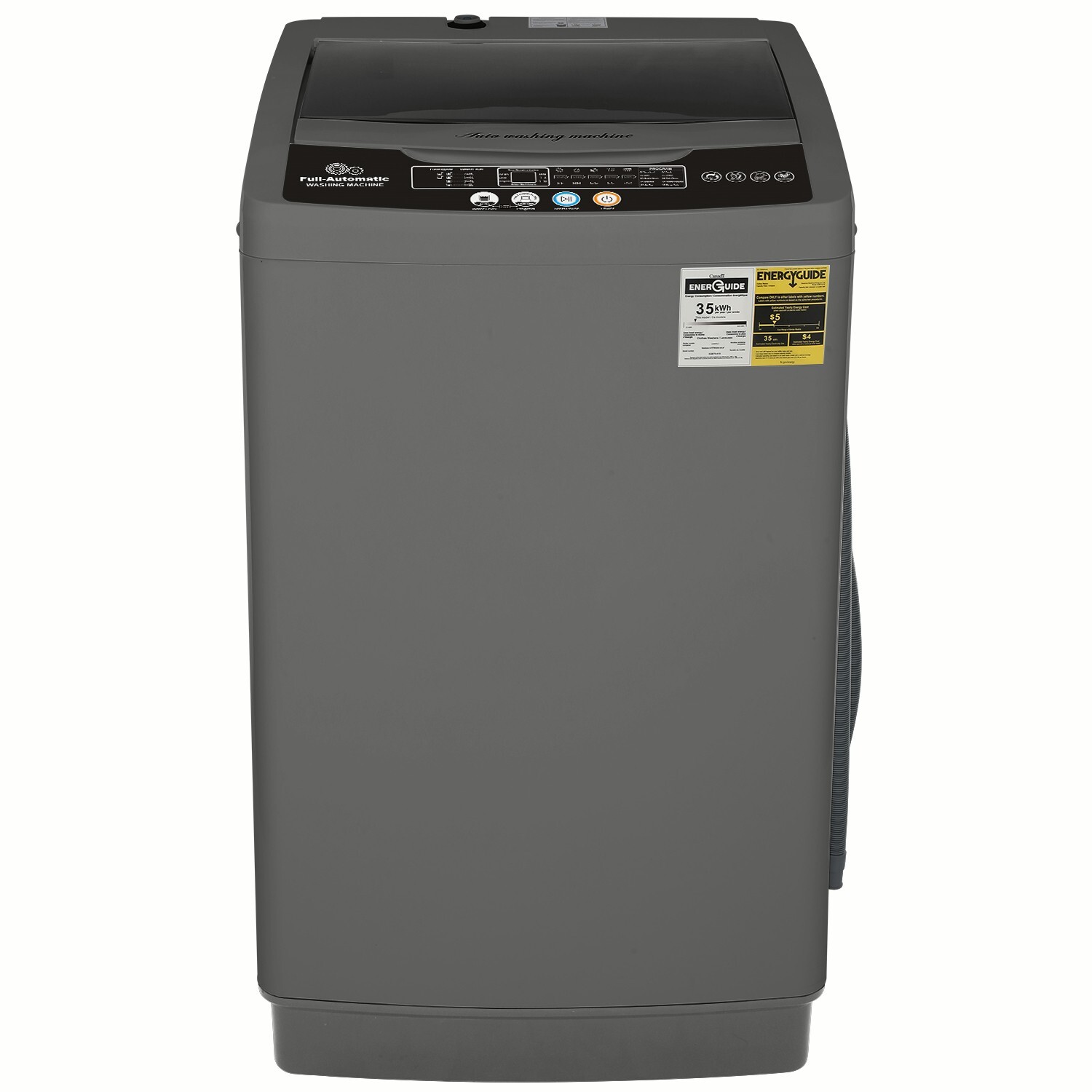 Washing Machine 17.8lbs Capacity Fully Automatic Compact Washer with