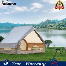 4-6 People Waterproof Inflatable Camping Tent with Hand Pump Mesh Window & Door
