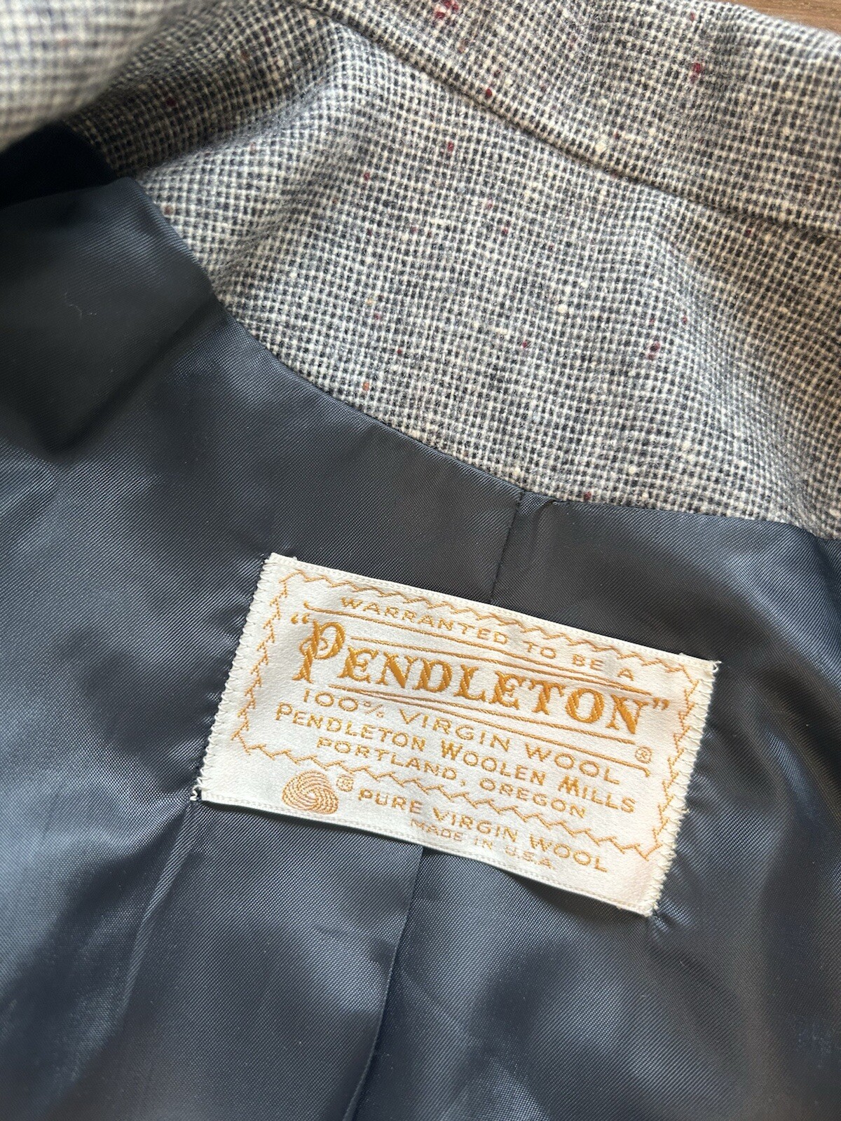 Vintage 70s Pendleton Medium Virgin Wool Double B… - image 9