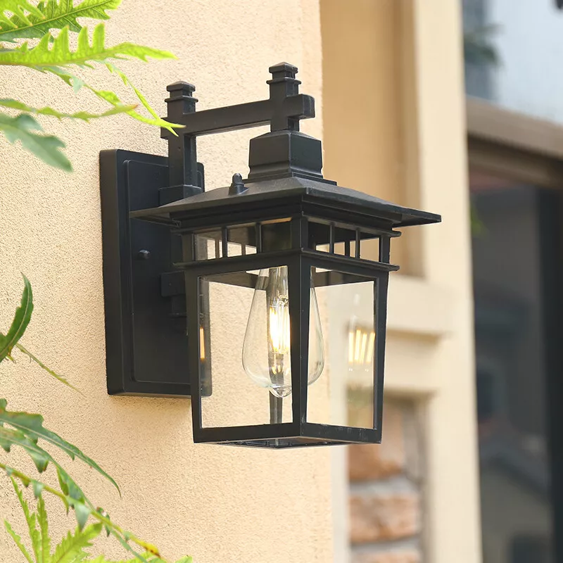 Outdoor Wall Lamp Garden Wall Lights Balcony Glass Wall Sconce