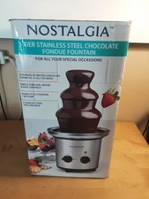 Nostalgia Chocolate Fountain Machine 3 Tier - 40cm (16 inch) tall  BNIB unused