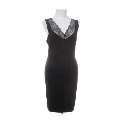 H&M, Kleid, Größe: M, Schwarz, Elasthan/Polyester/Viskose, Einfarbig, Damen #BV7
