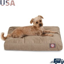 Rectangle Dog Bed Washable Non-Slip Comfy Pet Bed W/ Removable Cover Crate New