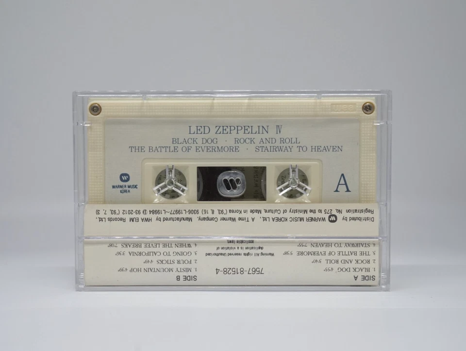 Led Zeppelin IV 1993 Korea Cassette Tape Untitled Very Rare! - Image 2 of 4