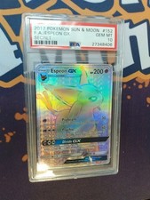 2017 POKEMON SUN & MOON #152 FA/ESPEON GX SECRET PSA 10