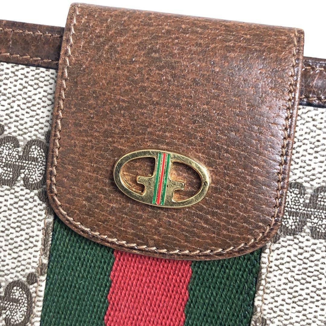 GUCCI Old Gucci Long Wallet Shelly GG Supreme Leather Authentic | eBay