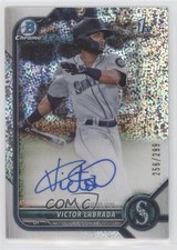 2022 Bowman Chrome Prospect Speckle Refractor 256/299 Victor Labrada Auto a8r