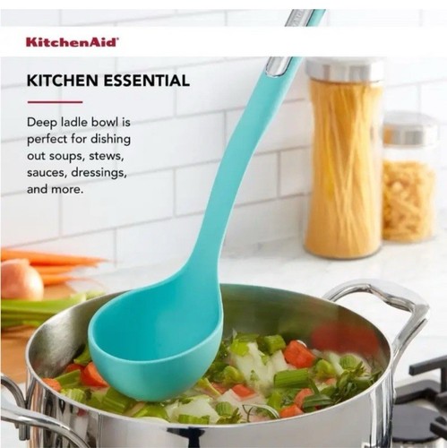 KitchenAid Silicone Ladle, Aqua Sky, KL006OHAQA - Picture 5 of 5