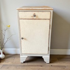 Vintage H. L. Lebus Bedside Cabinet – Original Painted Finish – c.1930s