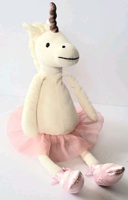JELLYCAT LONDON DANCING DARCY UNICORN PLUSH, PINK TUTU, 13'' STUFFED ANIMAL