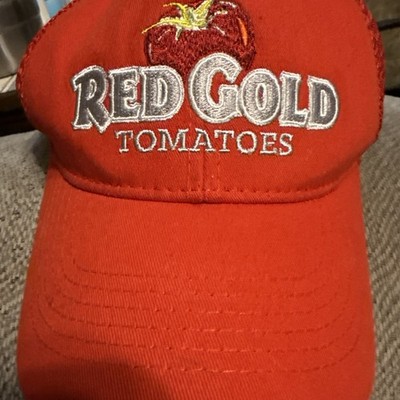 Red Gold Tomatoes Red Trucker Hat Cap Adjustable Snapback