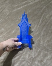 2014 Mattell Disney Glitter Ice Castle Frozen Toy Thrown 10 Inch