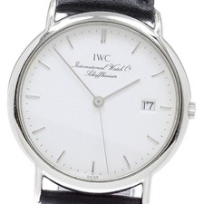 Orologio Uomo IWC SCHAFFHAUSEN Portofino IW333106 Data Quadrante Bianco Quarzo_943093