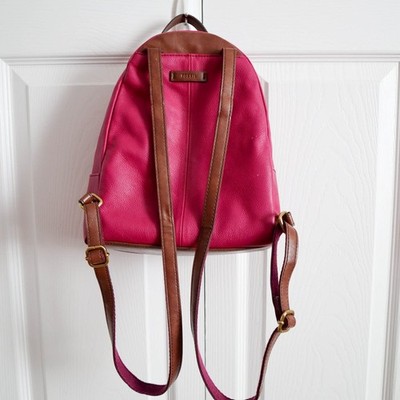 Fossil Felicity Leather Mini Backpack Purse Magenta Pink  display picture 3
