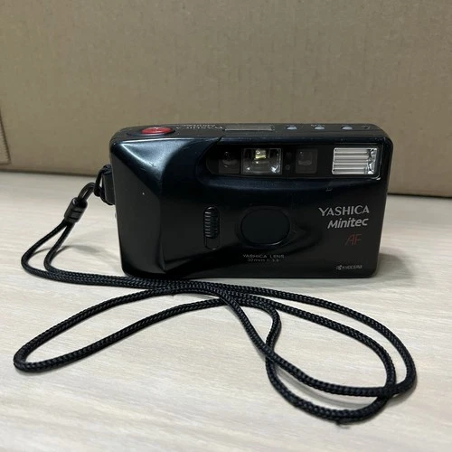 Yashica Minitec AF 35mm Point & Shoot Film Camera Mint Condition Black - Tested