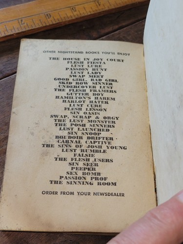 1966 THE GAY TRAP Gay Interest Pulp Paperback SUNDOWN READER Don Holliday - Imagen 14 de 14