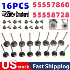 16* Engine Intake & Exhaust Valves w/ Valve Stem Seal Kit fit for Chevrolet Aveo