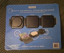 Mycharge 3-In-1 Wireless Charging Pad Foldable for Apple Wireless Devices OB 