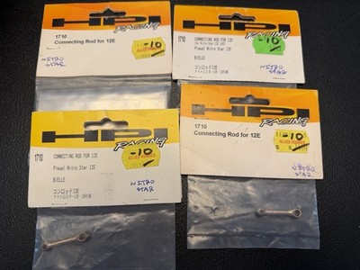 4 NOS HPI Racing RC Nitro Star Parts 12E Connecting Rods  1710