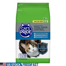 Max Power Total Odor Control Unscented Cat Litter 24lb Resealable Handle Bag New 1.24 per pound