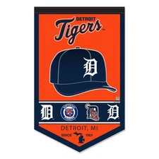 Detroit Tigers History Heritage Logo Banner Flag