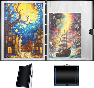 ALL4JIG Extra Large Puzzle Binder – Space-Saving Storage Folder