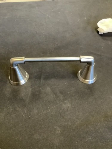 Signature Hardware Pivoting Toilet Paper Holder  Brushed Nickel. SHPRTHZBN A6 - Picture 1 of 5