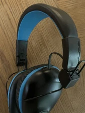 JLAB JBuddies Pro Over-Ear Kid's Headphones Black Blue Wired w/mic