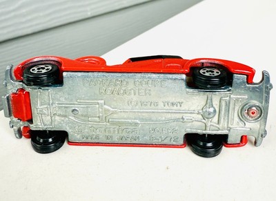 Vtg 1978 Tomica Tomy Packard Coupe Roadster 1/72 Scale Red Made In