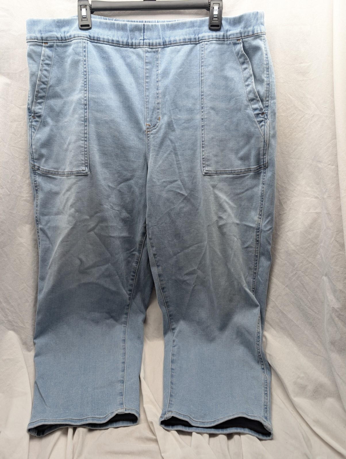 MADEWELL Plus Pull-On Relaxed Jeans in Bellview Wash Womens Plus Size XXL