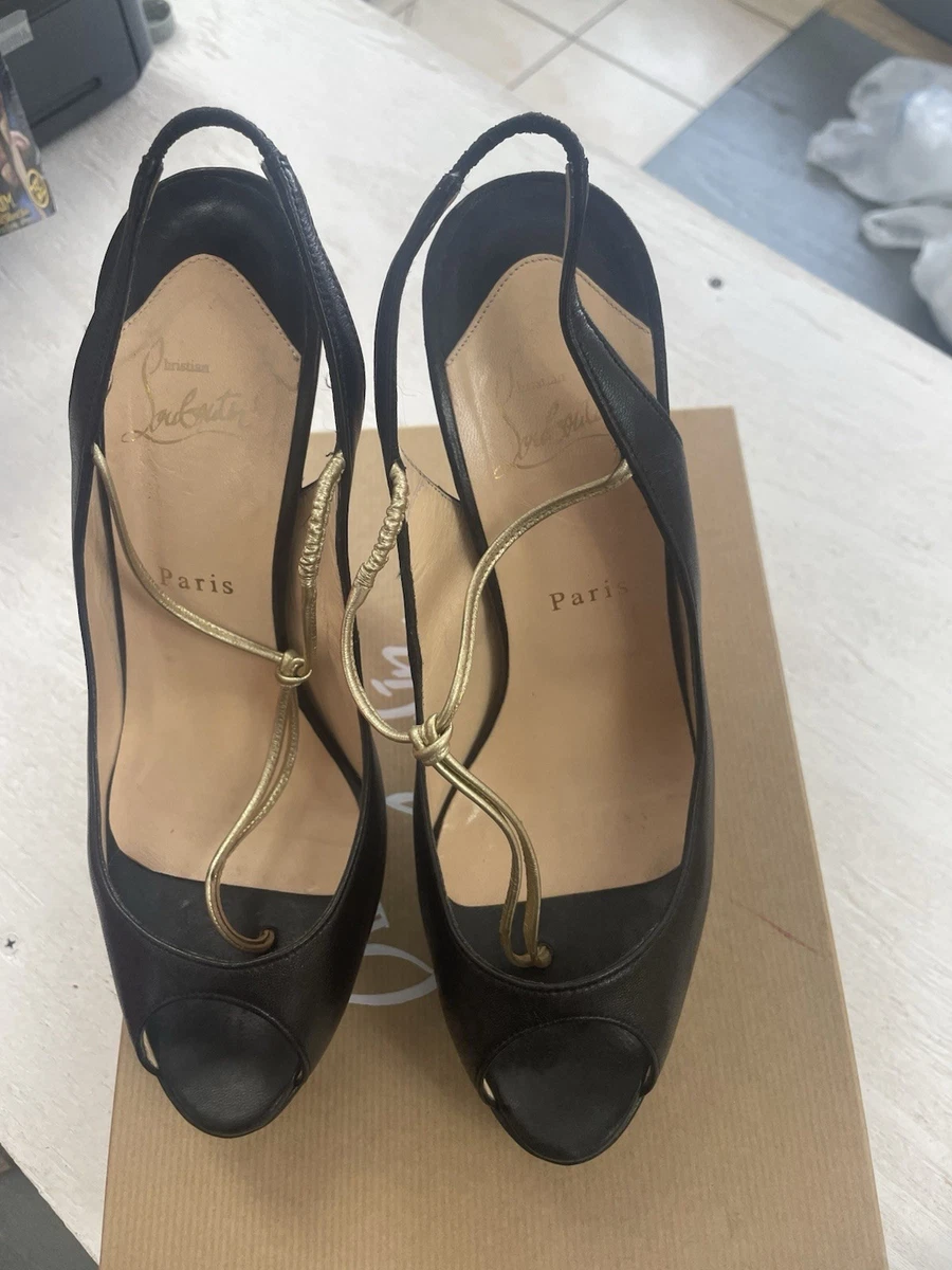 Christian Louboutin Women's Black Straps for sale | eBay