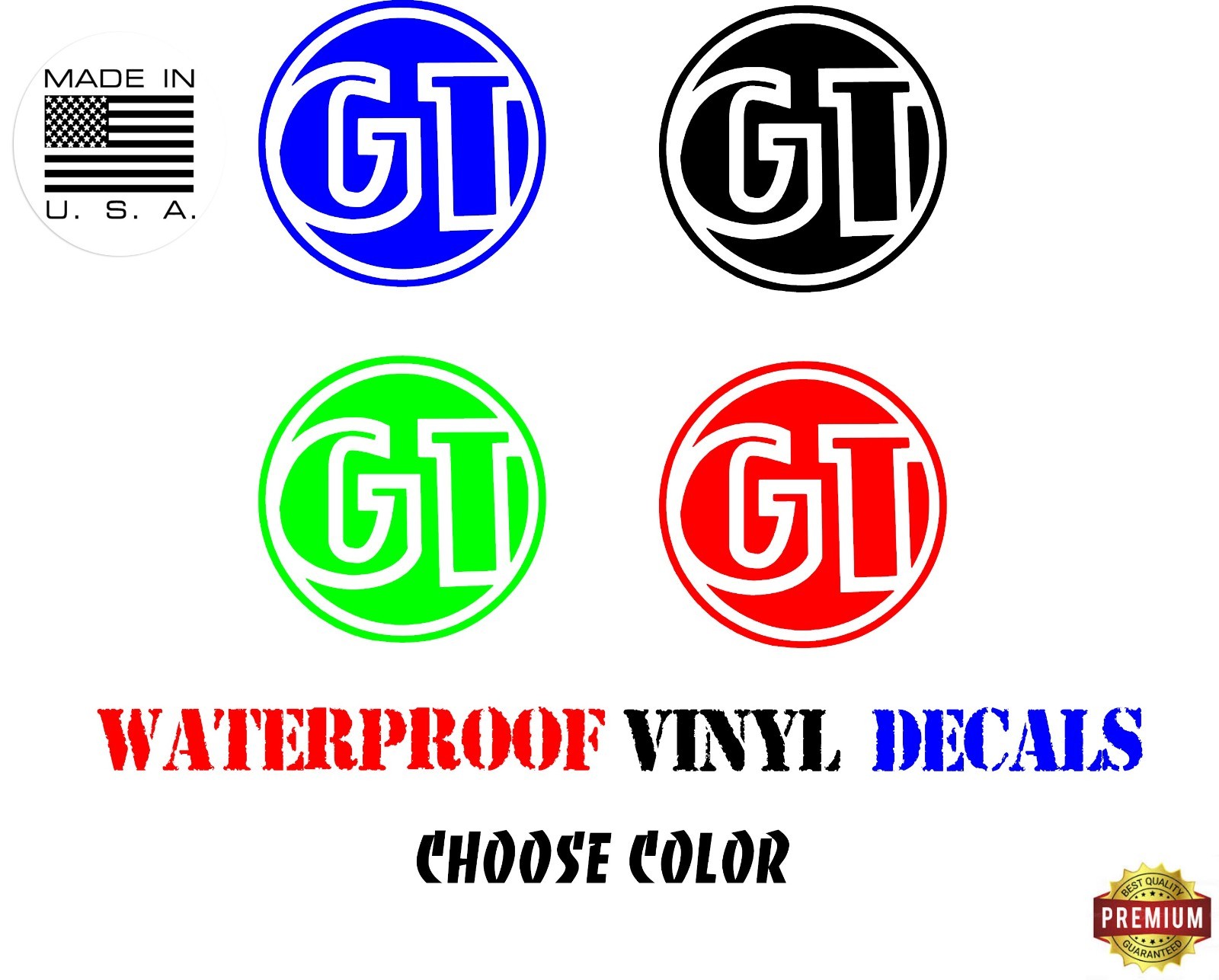 BMX bike stickers circle gt decals coin os BMX 1 7/8 stickers Set