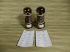 RCA 6550 Vacuum Tubes (2) Matched 99% and 100% Both Missing Center Lugs